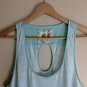 Anthropologie Tops - Aqua and white Anthopologie tank 0157 Anthropologie Tops - Aqua and white Anthopologie tank 0157